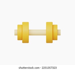 3d Realistic Dumbbells vector Illustration