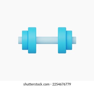 3d Realistic Dumbbells vector Illustration