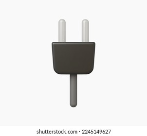 3d Realistic Electric plug vector illustration