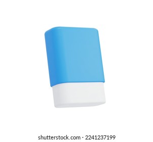 3d Realistic Eraser Icon vector illustration