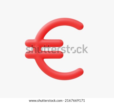 3d Realistic Euro Money Icon vector illustration