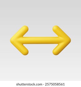 3d Realistic Exchange Left Right icon vector illustration