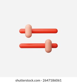 3d Realistic Filter icon vector Illustration