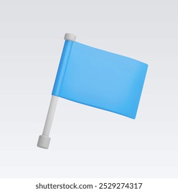3d realistic Flag icon vector illustration