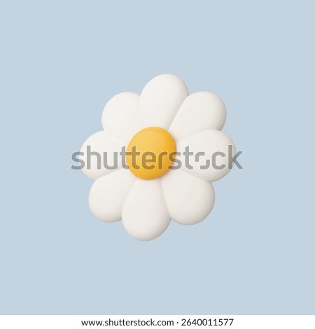 3d Realistic Flower icon vector Illustration
