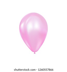 3d realistic flying balloon. Vector Illustration. 
