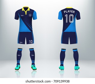 blue soccer jersey