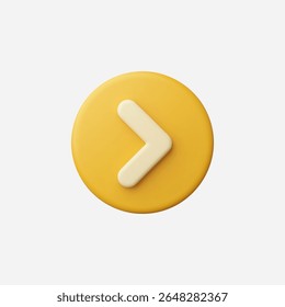 ícone 3d Realista Avançar vetor Ilustração