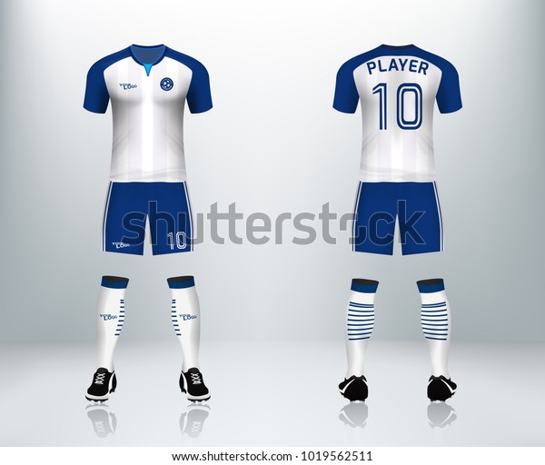 soccer jersey blue and white