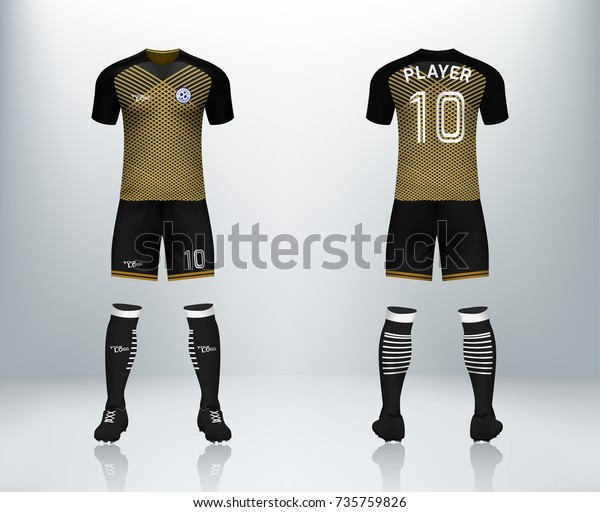 Download View Soccer Team Kit Mockup With Mannequin Front View PNG ...