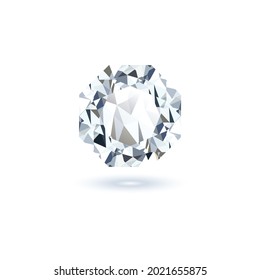 3D REALISTIC GEMS WITH SHADOW  ISOLATED WITH WHITE BACKGROUND 
