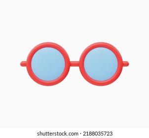 3d Realistic Glasses icon vector illustration