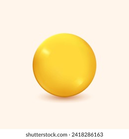 3d realistic glossy spheres ball isolated with shadow. Mesh Fill Vector Illustration