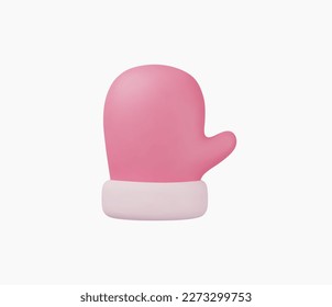 3d Realistic Glove icon vector illustration