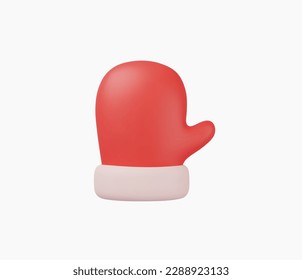 3d Realistic Glove icon vector illustration