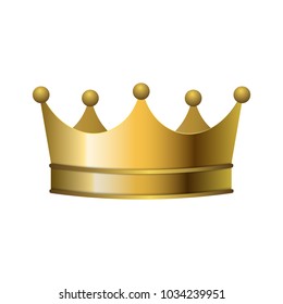 3d realistic golden crown