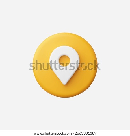 3d Realistic GPS icon vector Illustration