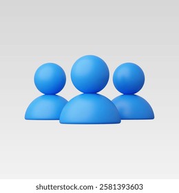 3d Realistic Group of people, Team work concept vector illustration