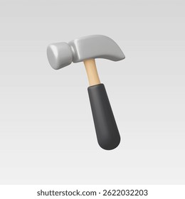 Ilustração vetorial 3d Realistic Hammer Icon