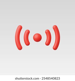 3d Realistic Hotspot Icon vector illustration