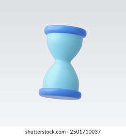 3d Realistic Hourglass icon vector illustration