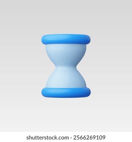 3d Realistic Hourglass icon vector illustration