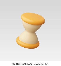 3d Realistic Hourglass icon vector illustration
