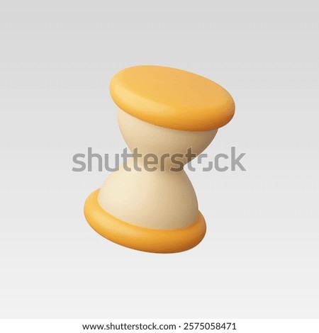 3d Realistic Hourglass icon vector illustration