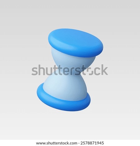 3d Realistic Hourglass icon vector illustration