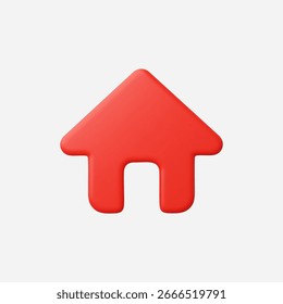 3d Realistic House icon vector Illustration