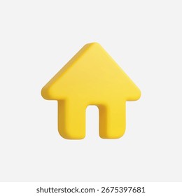 3d Realistic House ícone vetor Ilustração