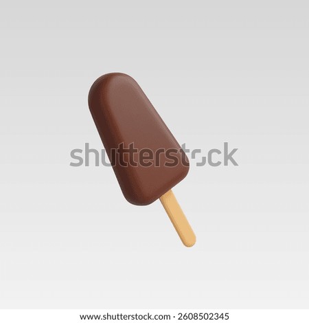 3d Realistic Ice Cream Icon Vector Illustration