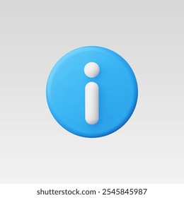 Ilustración vectorial de iconos de información realista 3d