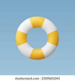 3d Realistic Lifebuoy Swim ring vector Illustration