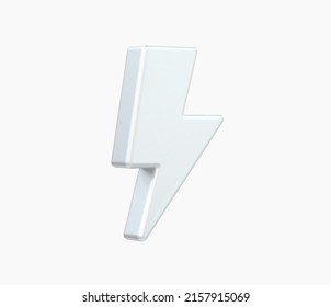 3d Realistic Lightning bolt Vector illustration