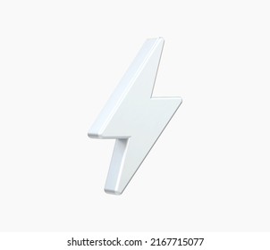 3d Realistic Lightning bolt Vector illustration