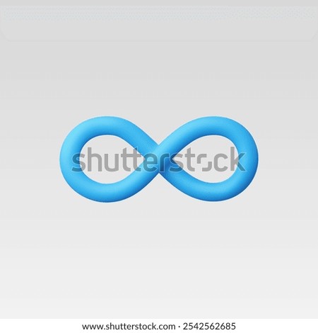 3d Realistic Limitless symbol vector illustration