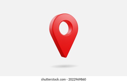 3D Realistic Location map pin gps pointer markers vector illustration for destination. - Shutterstock ID 2022969860