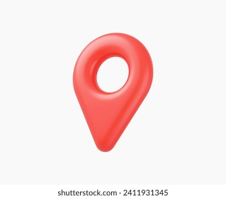 3d Realistic Location map pin GPS pointer markers vector illustration