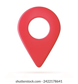 3D Realistic Location map pin gps pointer markers, Geolocation and navigation. Icon for mobile and electronic devices, web design, infographic elements, presentation templates. Vector illustration