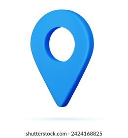 3D Realistic Location map pin gps pointer markers, Geolocation and navigation. Icon for mobile and electronic devices, web design, infographic elements, presentation templates. Vector illustration