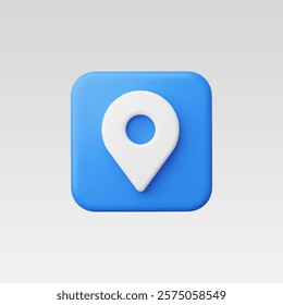 3d Realistic Location map pin gps pointer marker vector illustration