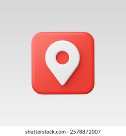3d Realistic Location map pin gps pointer marker vector illustration