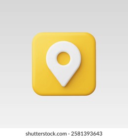 3d Realistic Location map pin gps pointer marker vector illustration