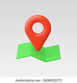 3d Realistic Location map pin gps pointer marker vector illustration
