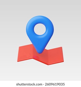 3d Realistic Location map pin gps pointer marker vector illustration