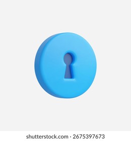 Ilustración vectorial de iconos de seguridad o cerradura realista 3D
