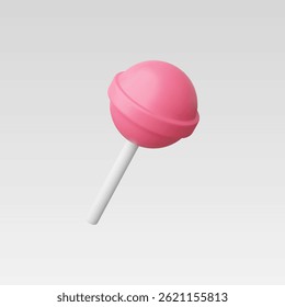 3d Realistic Lollipop Icon Vector Illustration
