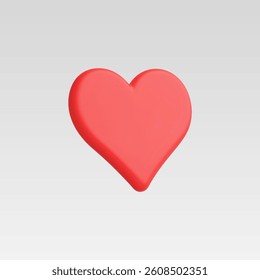 3d Realistic Love Icon Vector Illustration