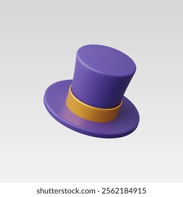 3d Realistic Magic hat icon vector illustration